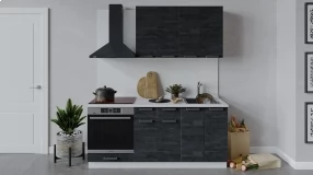 Кухонный гарнитур «Детройт» длиной 180 см со шкафом НБ
